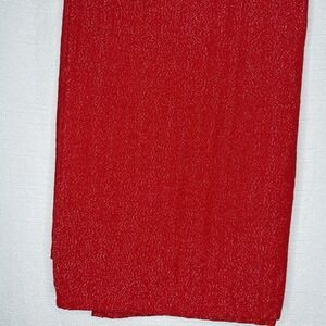 Red Sparkly 90x60 Tablecloth Holiday Glam Festive Christmas Dinner Party Decor